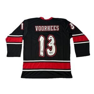 Ari Lehman  Auto Custom Jason Voorhees Hockey Jersey JSA size XL Shooter